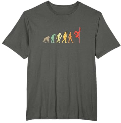 Drôle Rétro Danse À La Perche Idée De Cadeau Vintage T-Shirt Pole Dance Évolution Cadeau Noir T-Shirt Femme S Classic Manche Courte