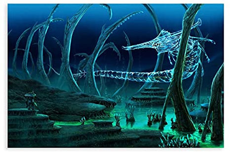 Subnautica 28 Leinwand Poster Schlafzimmer Dekor Sport Landschaft Büro Zimmer Dekor Geschenk ungerahmt: 30 × 45 cm