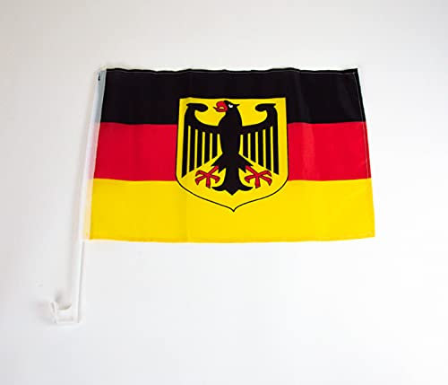Alsino Länder Auto Fahne Autoflagge Autofahne Fahne Auto Länderflagge Auto Fenster Flagge, Modell wählen:Deutschland Adler