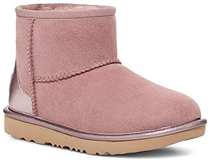 UGG Ds' Classic Mini Shine, Stivali alla Moda Bambine e ragazze, Rosa (Rose Grey), 37 EU