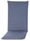Pillows24 - Hochlehner Auflagen 2er Set 120x50x8 cm | Bequeme & Wetterfeste Gartenstuhlauflagen | Polster Sitzkissen für Klappsessel & Gartenmöbel | Extra Dicke Sitzauflagen | Made in EU | Blau