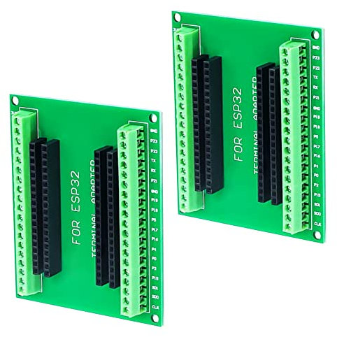 XTVTX 2 Stücke ESP32 Breakout Board Erweiterungskarte Kits GPIO 1 in 2 mit Wireless WiFi Bluetooth für ESP WROOM 32 Microcontroller Development Board