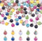 MaoNativey Kristall Glas Ball Charm,30pcs 16mm Mini Clear Glass Globe Flasche Mischglas Bunte Glaskugel Charms für Halskettenanhänger Herstellen, Ohrringe, DIY