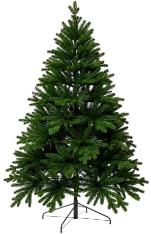 VIVANNO Künstlicher Weihnachtsbaum 240 cm - Premium Nordmanntanne | 100% PE-Spritzguss Tannenbaum, 2861 Tannenspitzen, biegsame Stahlzweige, inkl. Ständer – wie echt