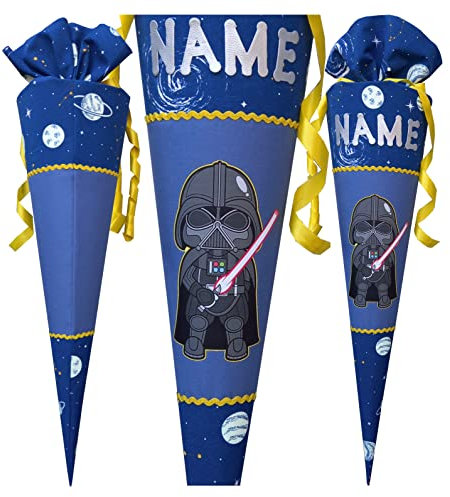 Schultüte passend zum Step by Step Space Pirate,shuttle,Benutzerdefinierte,genäht,für jungen,Wunschname