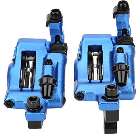 Ejoyous Hydraulic Disc Brake, Aluminium Alloy Bike Disc Brake Set Front Rear Cable Disc Brake Caliper for MTB Mountain Bike Road Bicycle and Electric Bike (Blue)