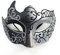 Seglory Venezianische Masken, Maskerade Maske Venezianischen Cosplay Fasching Verkleidung Maskenball Venedig Karneval Mottoparty Kostüm Maske für Herren und Damen (Schwarz Silber)