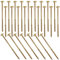 AERZETIX - C67512 - Set di 25 Viti per legno Ø8x200mm con testa larga bombata - con impronta a stella Т40 - in acciaio zincato - carpenteria, compensato, truciolare, melaminico