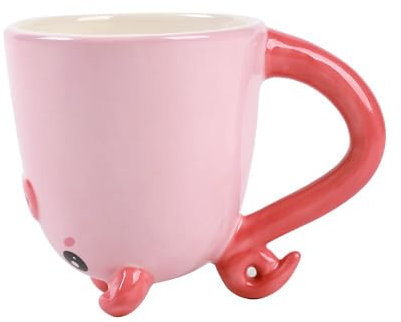 I-TOTAL® - Taza de cerámica Up & Down (PIGGY) 300 ml