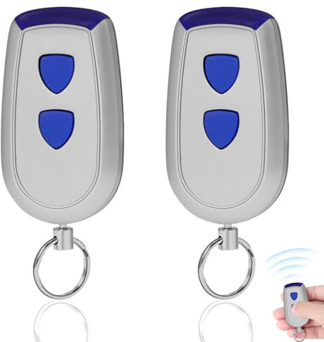 AOUZOVLI 2 PCS Telecommande Universelle Portail Telecommande Porte De Garage 433mhz Telecommande Porte De Garage Compatible Avec EA433 2KS EA433 4KS RCU433-2 RCU433-4 T433-4 EA433-4 EA433 2KM MICRO