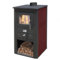 Stufa a legna Pallade di potenza 13 kW (Rosso)
