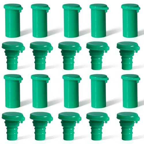 DEWIN Photovoltaik Solar Stecker Staubstecker, Stecker Endkappen für Solarpanel Stecker Solar Stecker Gummi Schutzabdeckung 10 Paar (Farbe: Grün)