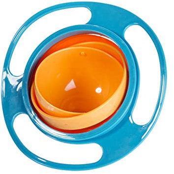Gyro Bowl, Baby Gyro Bowl 3 Colors, Gyro Bowl 360 Rotating Kids Avoid Food Spilling, Unspillable Snack Toddler Bowl, Anti Spill Bowl, Toddler Feeding Bowl For Baby