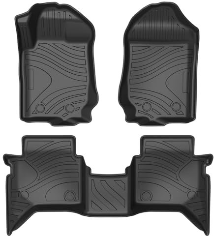VENYAA Fussmatten Auto für Ford Ranger Raptor 2019 2020 2021 2022, Gummimatte Allwetter wasserdichte rutschfeste Premium Custom Auto Zubehör Innenraum