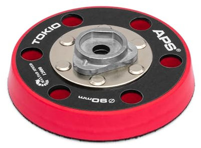 APS Tokio Backing Plate - Ø90mm Klettteller für 15mm-Exzenterpolierer (LE T4000,Dino 640229-302, PLSH15,etc) (Type B)