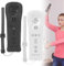 2 Pack Controller für Wii: Fernbedienung für Wii und Wii U, Wii u Remote mit Silikongehäuse und Handgelenksgurt, Drahtloser Bewegungssensor-Gpad-Controller für Nintend Wii-Konsole(Schwarz+Weiß)
