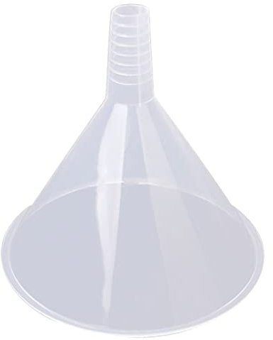 Großer 150 -mm -Kunststoff Transparenter Trichter großer Dreiecks -Sieb wiederverwendbar für Küchen- / Labor- / Garage/Auto -Flüssigkeiten