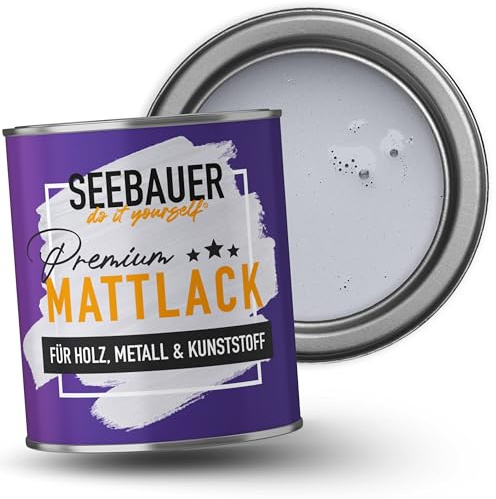 SEEBAUER diy Mattlack Lila 2,5L für Innen & Außen (No. 917 Cosmic Dust) Möbelfarbe ohne Schleifen - Hybrid-Lack für Holz, Metall, Kunststoff - Holzlack, Möbellack hohe Deckkraft