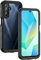 Lanhiem Funda para Samsung Galaxy A16 5G/4G, IP68 Impermeable, a Prueba de Polvo de Golpes con Protector de Pantalla Incorporado Cuerpo Completo Sellado Frontal y Trasero, Negro