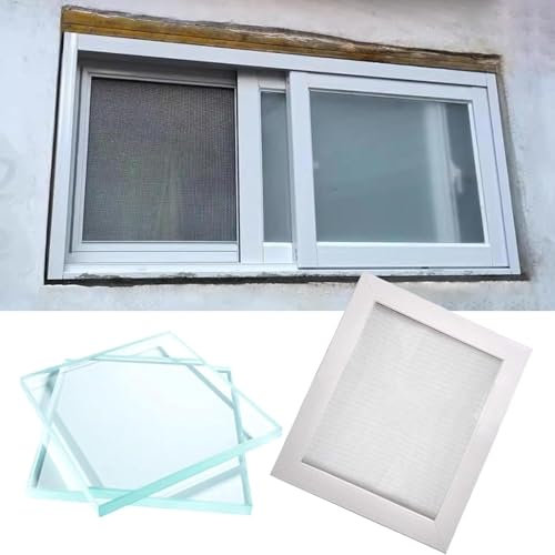 Fenêtre coulissante horizontale en aluminium pour mobil-home - Grande fenêtre coulissante horizontale en aluminium de 127 cm, 106 cm, 101 cm, 96 cm, 81 cm, 61 cm, 50,8 cm, 50,8 cm, pour sous-sol,