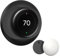 CaseBot Wall Plate Cover Compatible with Google Nest Learning Thermostat (4th Gen), Practical Nest Thermostat Trim Kit, with Temperature Sensor Holder, Easy Installation (Matte Black)
