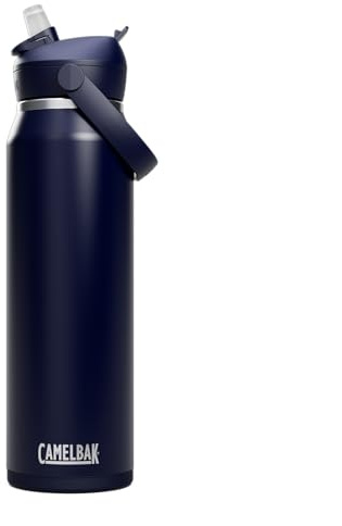 Camelbak THRIVE FLIP STRAW VSS 32OZ Trinkflasche Sport – vakuumisolierter Edelstahl – hält Getränke stundenlang eiskalt – einfaches Flip-and-Sip-System – Navy, Größe: OS