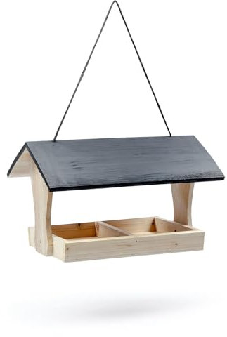 Vogelfutterhaus Vogelfutterstation zum Aufhängen aus Holz