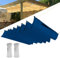 Einziehbar Welle Sonnensegel 5x7M(BxL), Verstellbar Schattenabdeckung, Wasserdicht Sonnenschutz Sonnenschutz Schutz vor UV- Strahlungen für Pergola Garten Schattenabdeckung - Blau