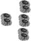 NIYANGLE 8pcs Deep Conditioning Tin Foil Hair Caps Self-Heating Shower Caps for Salon Treatments Non-Electric Spa Hair Care for