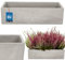 KOTARBAU® Blumenkasten Hochbeet Balkon 32 x 12 x 9 cm Keramik Beton Blumenkasten Rechteckig Balkon Blumentopf Balkonkasten Pflanzkasten Kräutertopf Blumenkasten Fensterbank Pflanzkübel Rechteckig