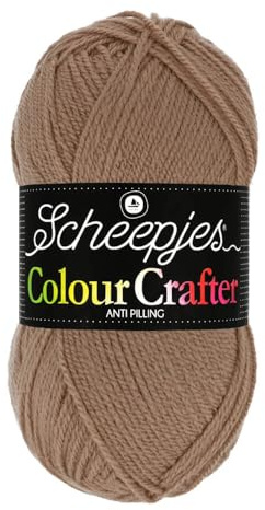 Scheepjes Colour Crafter 100g Yarn Ball | Acrylic DK Double Knit Wool | Soft & Anti-Pilling for Knitting, Crochet, Blankets & Amigurumi (1064 Veenendaal)