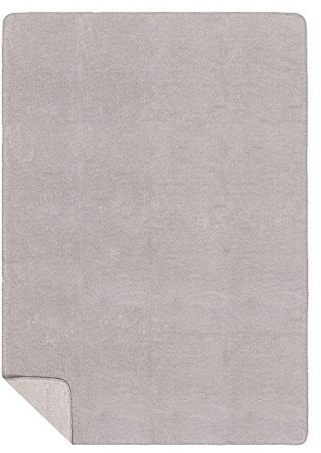 Richter Textilien Kinderdecke Melange 100 x 150 cm Bio-Baumwolle Titan