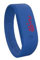 Too Late LED ORIGINAL Unisex Digital Led Ultra Light Silikon Uhr - Datum & Zeit - (S, Elektrisches Blau)