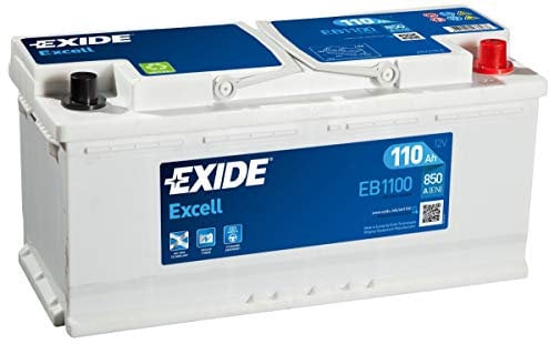 EXIDE Excell EB1100 TYPE 020 Car Van Battery - 12V 110Ah 850A (MADE IN EUROPE) - 3 Year Warranty