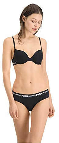 PUMA Damen T-Shirt-BH-604053001 T-Shirt-BH, Schwarz, 85B