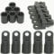 Pmsanzay 30pcs/pack 1/4'' Rope Terminal, Nylon UV Protected, for 1/4'' Bungee Elastic Shock Cord, Pad Hook End Tabbed, Suitable for Kayaks, Canoe, Rafting