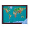 Large Wooden Soft Padded Cushioned Bean Bag Lap Dinner Laptop Food TV Tray Home Bedroom Office Kitchen Trays (World Map Design)
