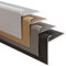 Floordirekt Stufenkantenprofil 1 Stück Safety | F-Form | Treppenkantenprofil | Für Bodenbeläge mit 7-8 mm Höhe | inkl. Montagematerial (Länge: 134 cm | Höhe: 53 mm, Silber)