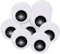 TOAOB 8 Stück Selbstklebend Wackelaugen Groß 70mm Runde Wiggle Googly Augen Kunststoff Puppe Augen Kulleraugen Selbstklebend Aufkleber für DIY Scrapbooking Handwerk
