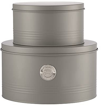 Typhoon Living Set of 2 Grey Cake Tins