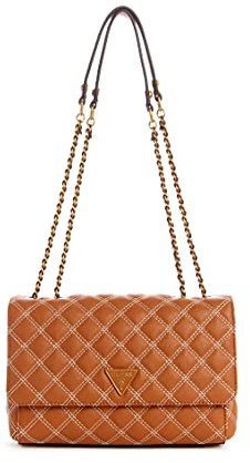 GUESS Cessily Convertible Xbody Flap Cognac