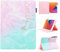 BYCeKe Compatible iPad 6th/5th Gen & Air 2/1 Case PU Leather Stand Cover Multi-Angles Viewing Flip Case w/Auto Wake/Sleep for iPad Pro 9.7 inch, Pink Blue