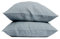 My Linen Home Kissenbezug 40x60 Leinen 2er Set | Hochwertiger Kopfkissenbezug in Grau Blau | 100% Stonewashed Leinen Bettwäsche | Made in EU | Antiallergisch & Hautverträglich