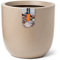 Capi Europe - Blumentopf Kugel Waste Smooth NL - 43x41 - Terrazzo beige - Öffnung Ø35 - Blumentopf für den Innen- und Außeneinsatz - Bruchsicher - 100% recycelbar - KTB933