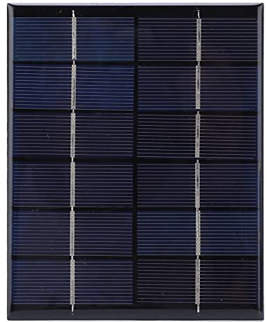 Socobeta Mini Panneau Solaire, 2W 6V Chargeur d'énergie Solaire à économie d'énergie Silicium monocristallin pour téléphone Portable pour lumière LED