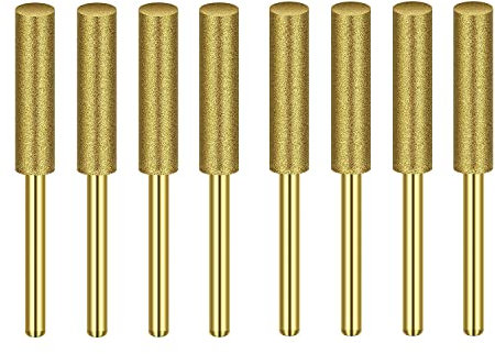 8 StüCk KettensäGen SchäRfen Feile mit Hoher HäRte, SchäRfen KettensäGen Feile (5/32, 4,0 Mm)