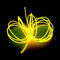 Balabaxer Linea luminosa Giallo, striscia luminosa al neon portatile del pacchetto batteria 3 metri, può essere tagliata a volontà, applicabile alla festa, Halloween, decorazione fai da te