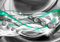 wandmotiv24 Fototapete Diamant Türkis, 200 x 140cm - selbstklebende Vliestapete 150g, Wanddeko, Wandbild, Wandtapete, Schwarz, Grau, Abstrakt M1526