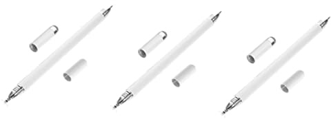 Mikikit 3pièces Stylus Capacitif Portable pour Écrans Tactiles Stylo à Écran pour Téléphones Et Tablettes pour Prise De Notes Et Dessin