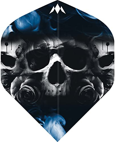 Mission Darts Shaun McDonald Dart-Flights, Standard Nr. 2 Form, 100 Mikron, schwarz, 1 Set mit 3 Flights (F4092)